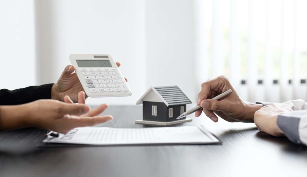 Gespräch über den Immobilienerwerb